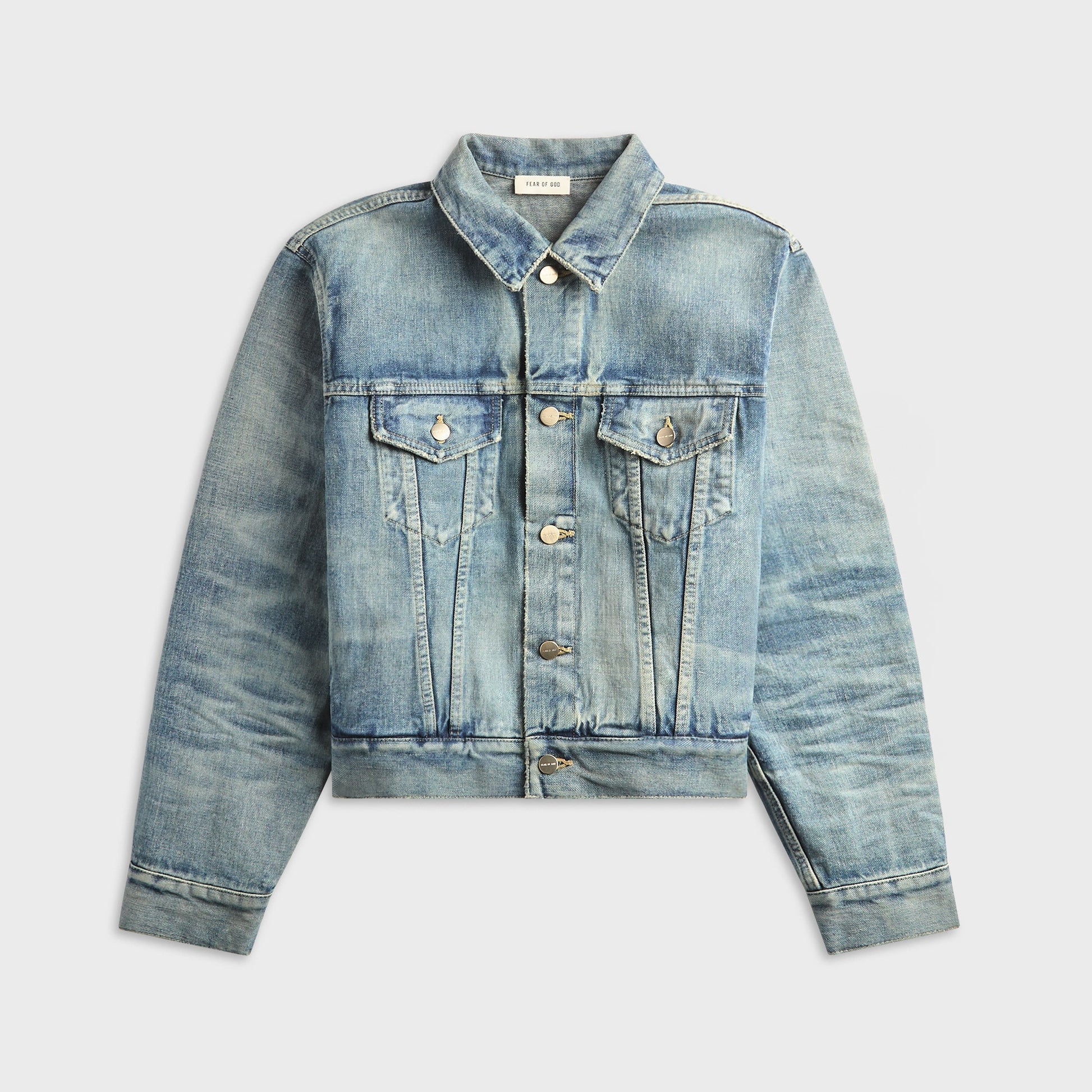 Fear Of God Classic Trucker Jacket - Vintage Indigo