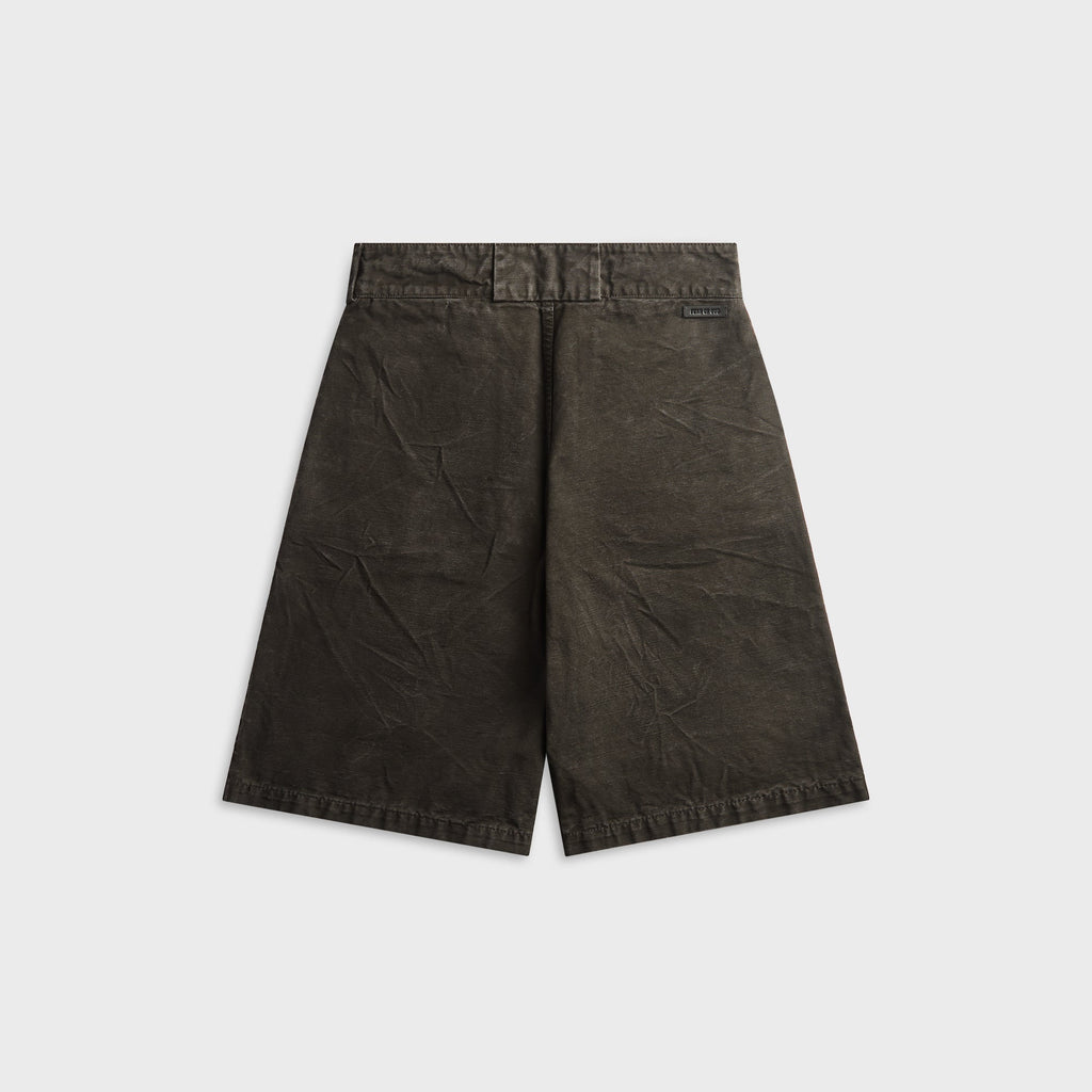 Fear Of God Washed Canvas Utility Short - Black