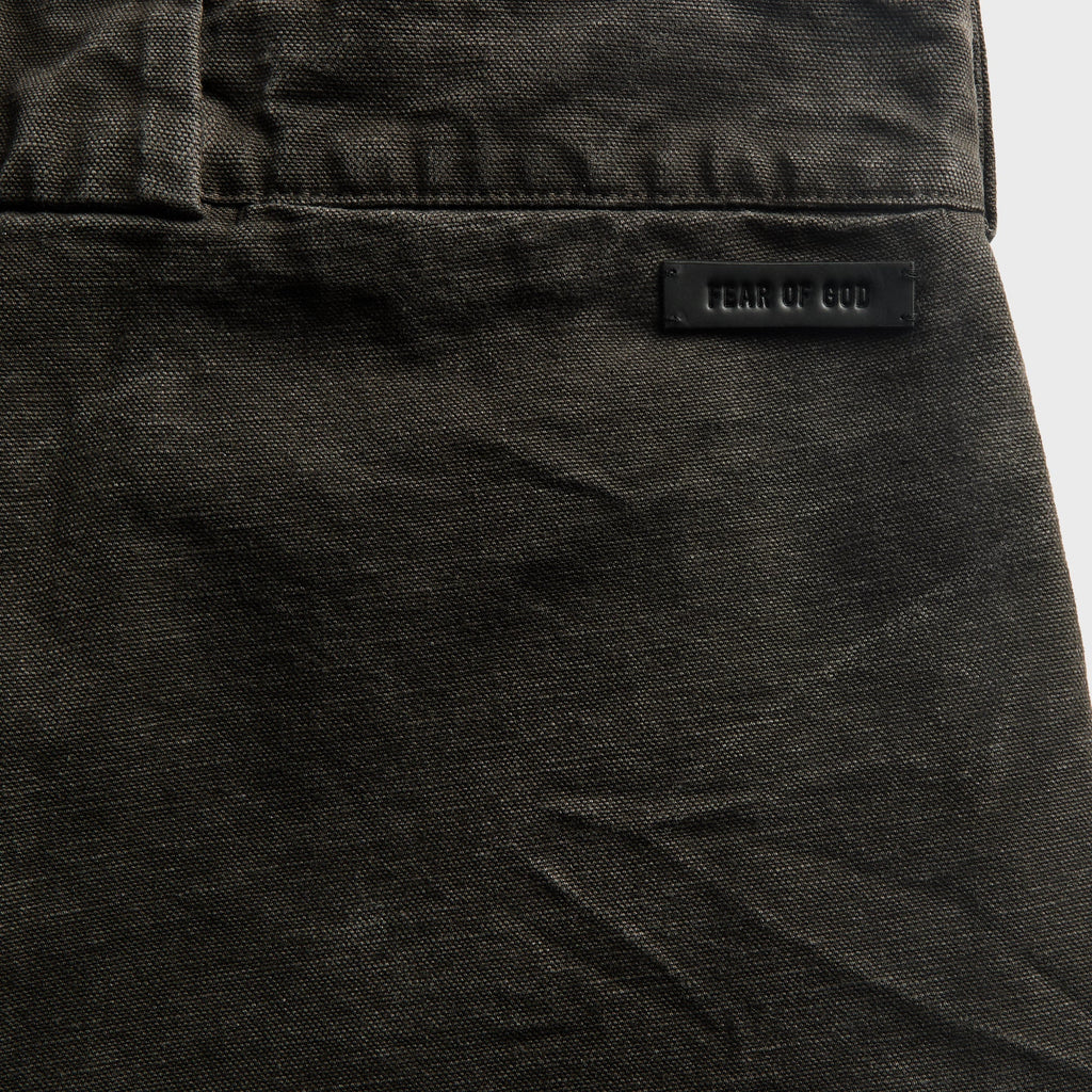 Fear Of God Washed Canvas Utility Short - Black