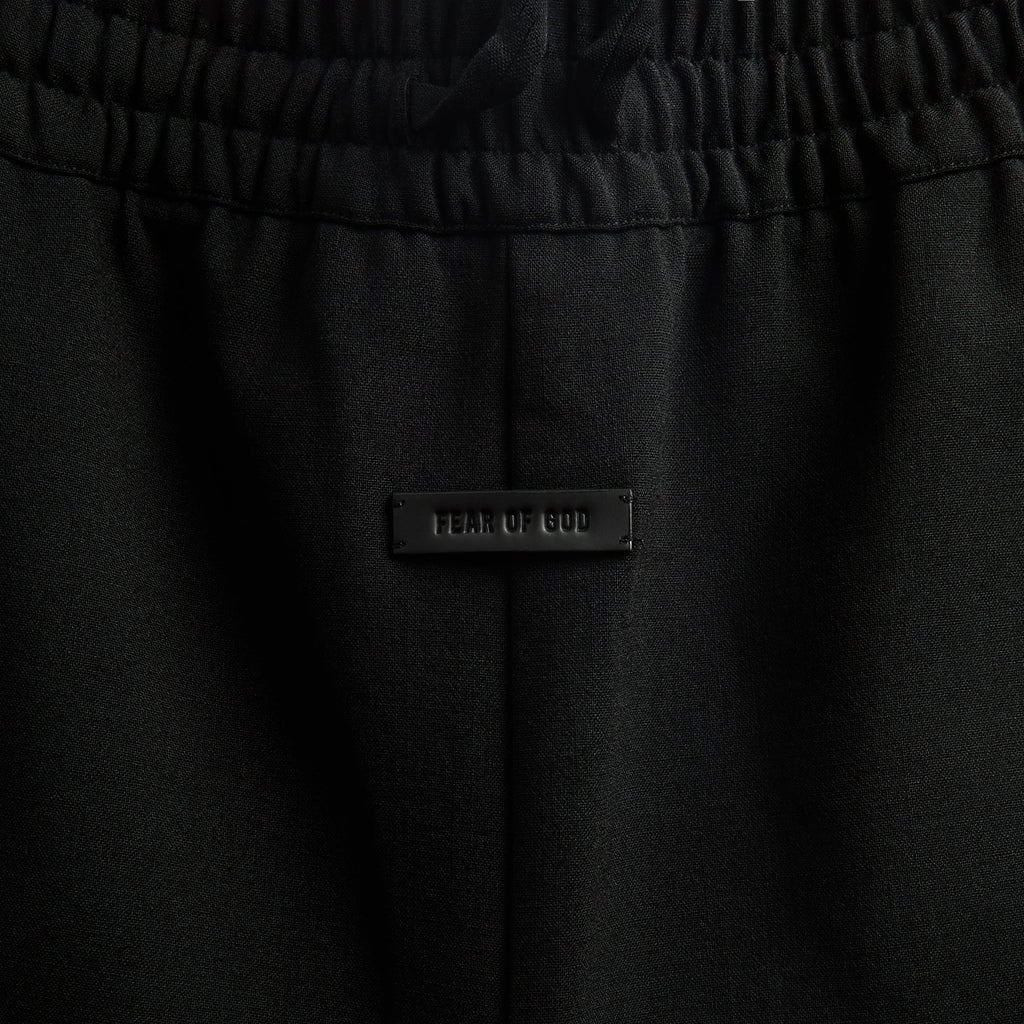 Fear Of God Double Weave Wool Wide Leg Drawstring Pant - Black