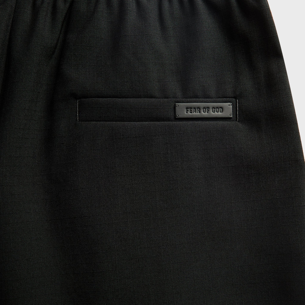 Fear Of God Wool Ripstop Baggy Short - Black