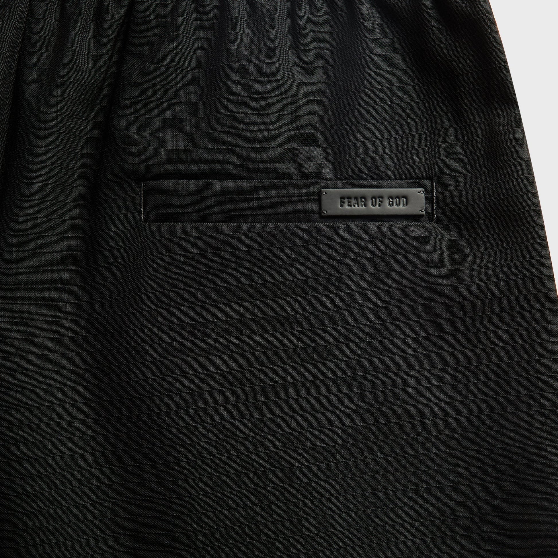 Fear Of God Wool Ripstop Baggy Short - Black
