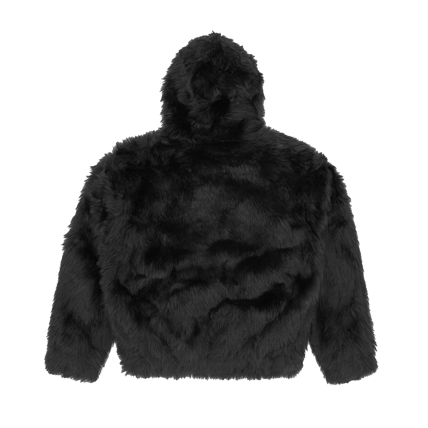 Corteiz HOODED FUR JACKET [BLACK] CRTZRTW