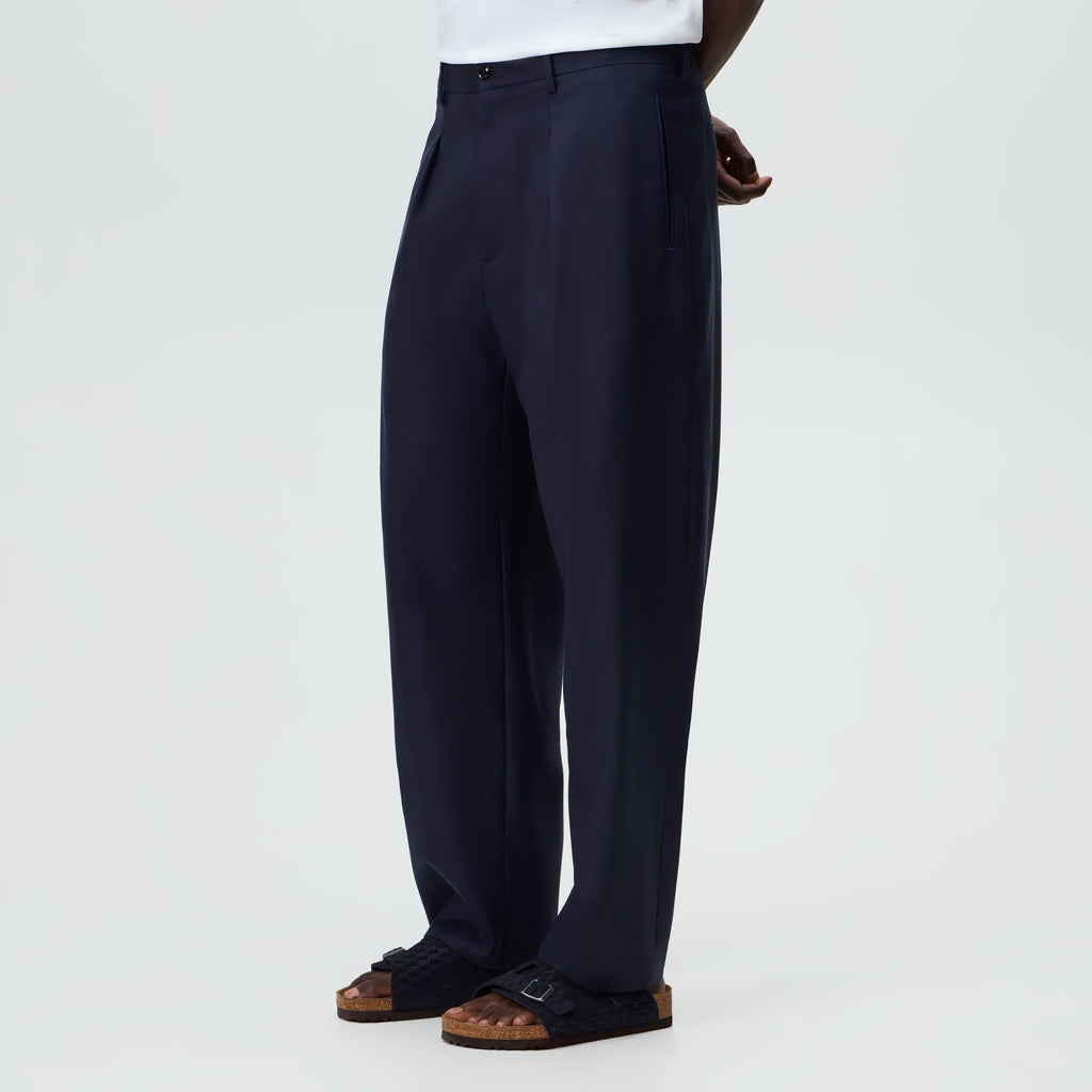 Giorgio Armani & Kith &Kin Flat Front Trouser - Blue / Navy