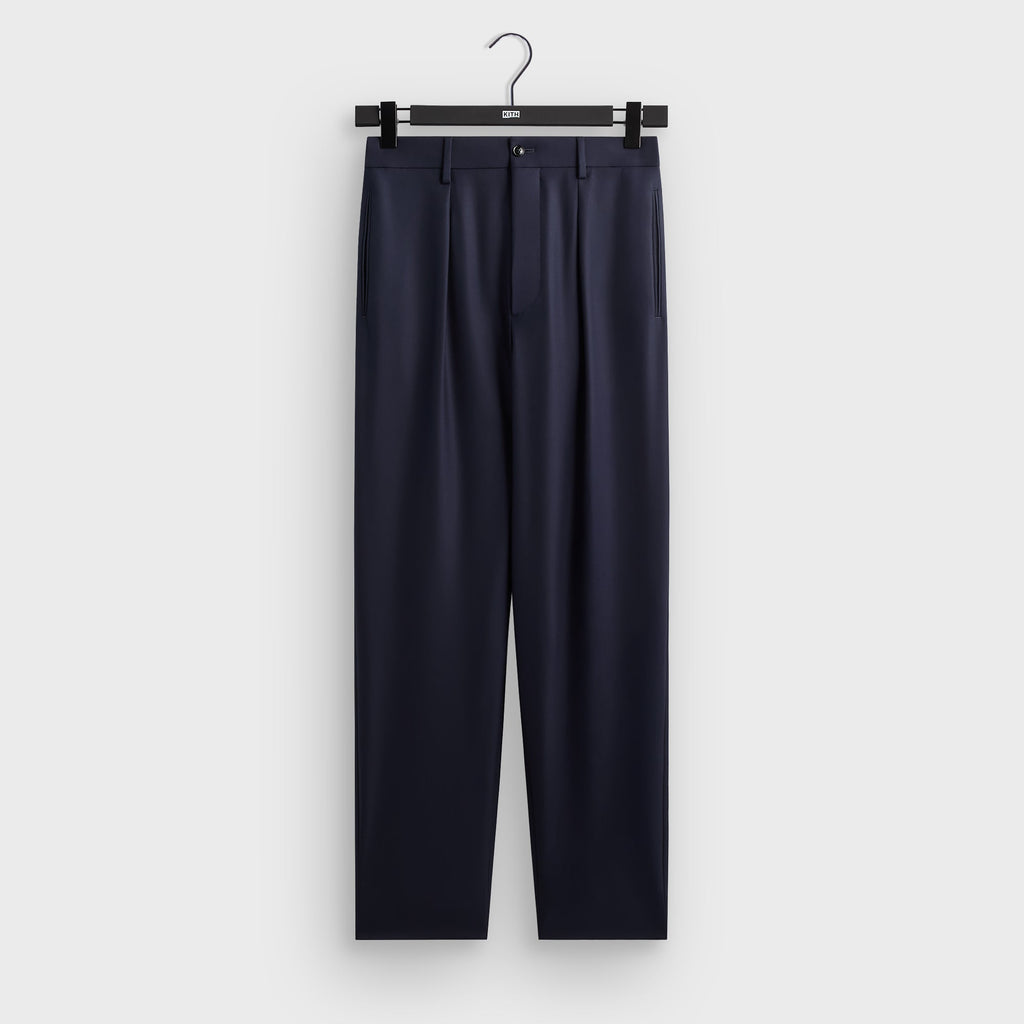 Giorgio Armani & Kith &Kin Flat Front Trouser - Blue / Navy