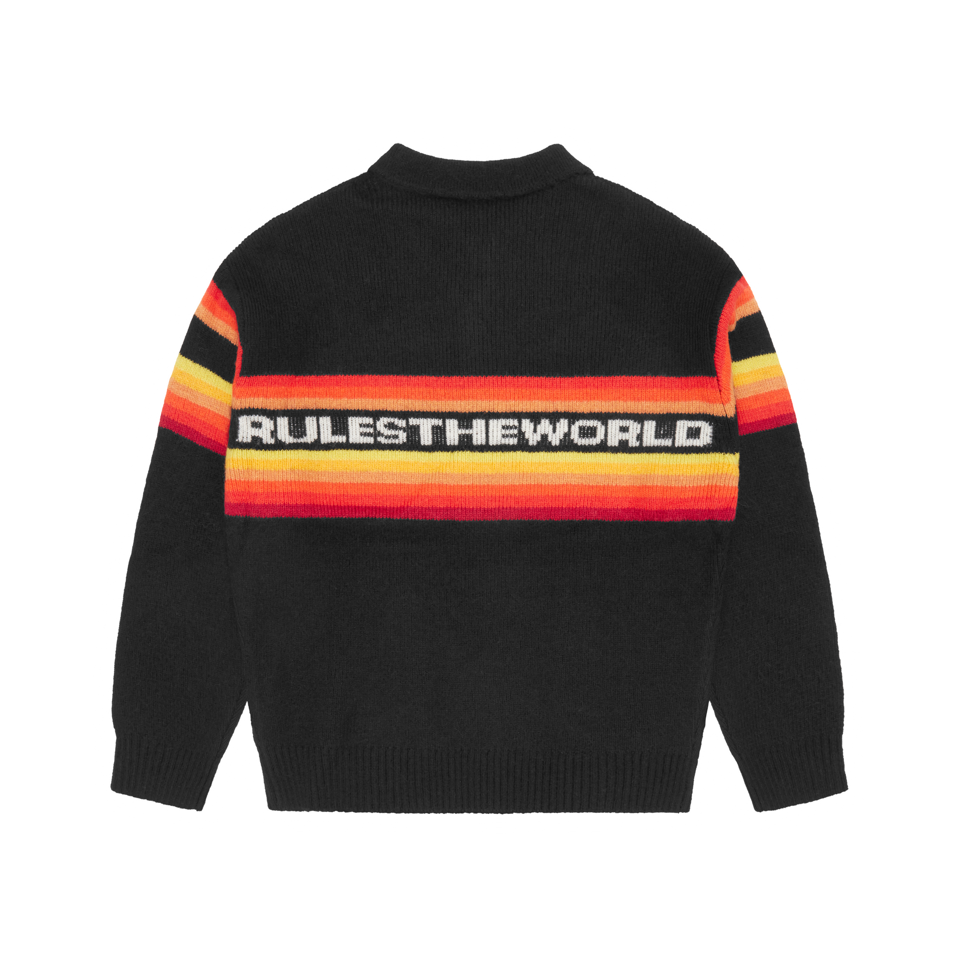 Corteiz GRADIENT HALF KNIT ZIP PULLOVER [BLACK] CRTZRTW