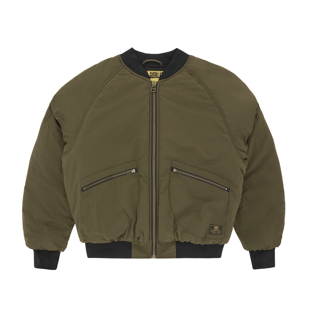 Corteiz GUERILLAZ HEAVY DUTY BOMBER [OLIVE] CRTZRTW