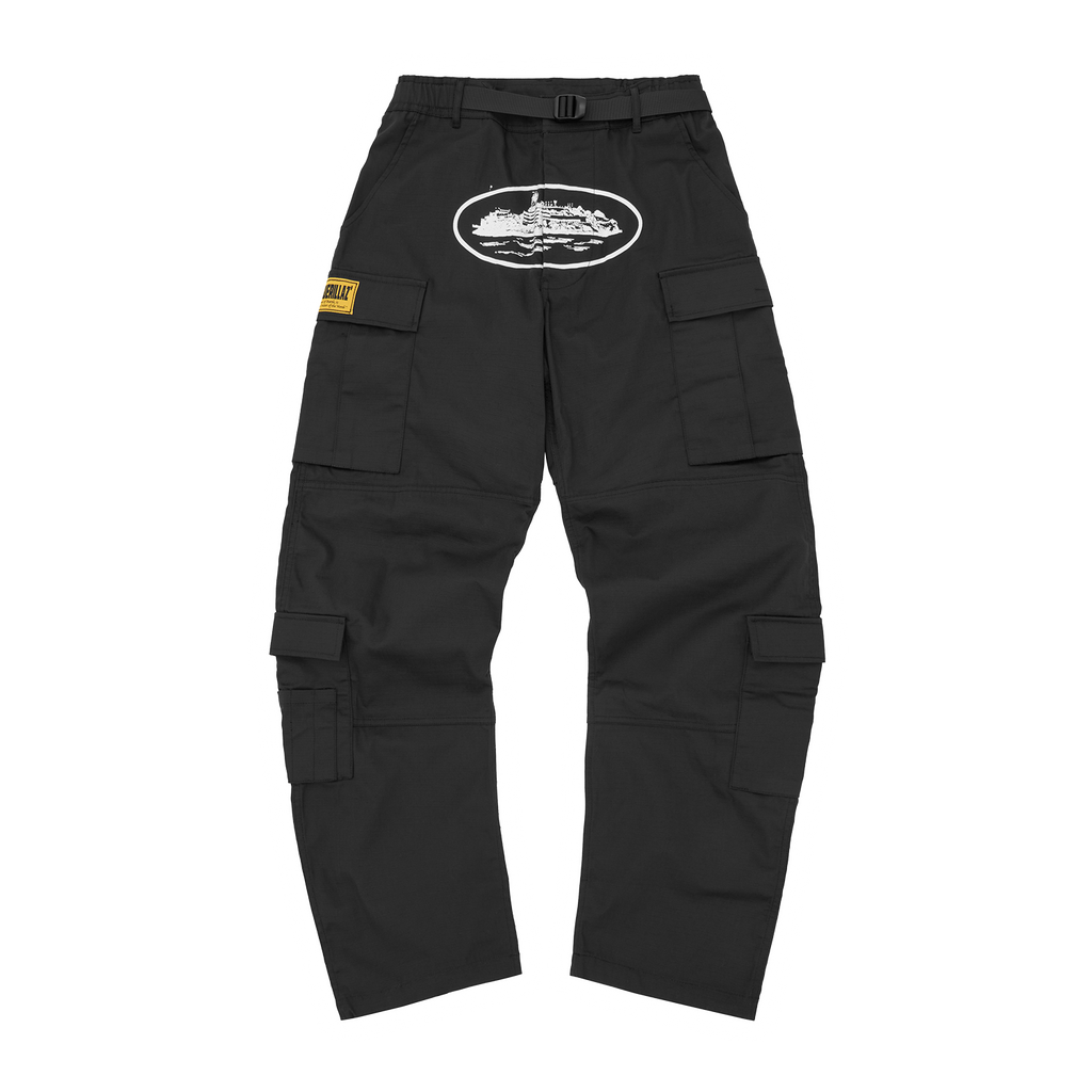 Corteiz ALCATRAZ CARGO PANT [BLACK] CRTZRTW