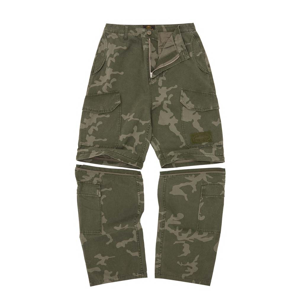 Corteiz GUERILLAZ CONVERTIBLE PANT [GREEN CAMO] CRTZRTW
