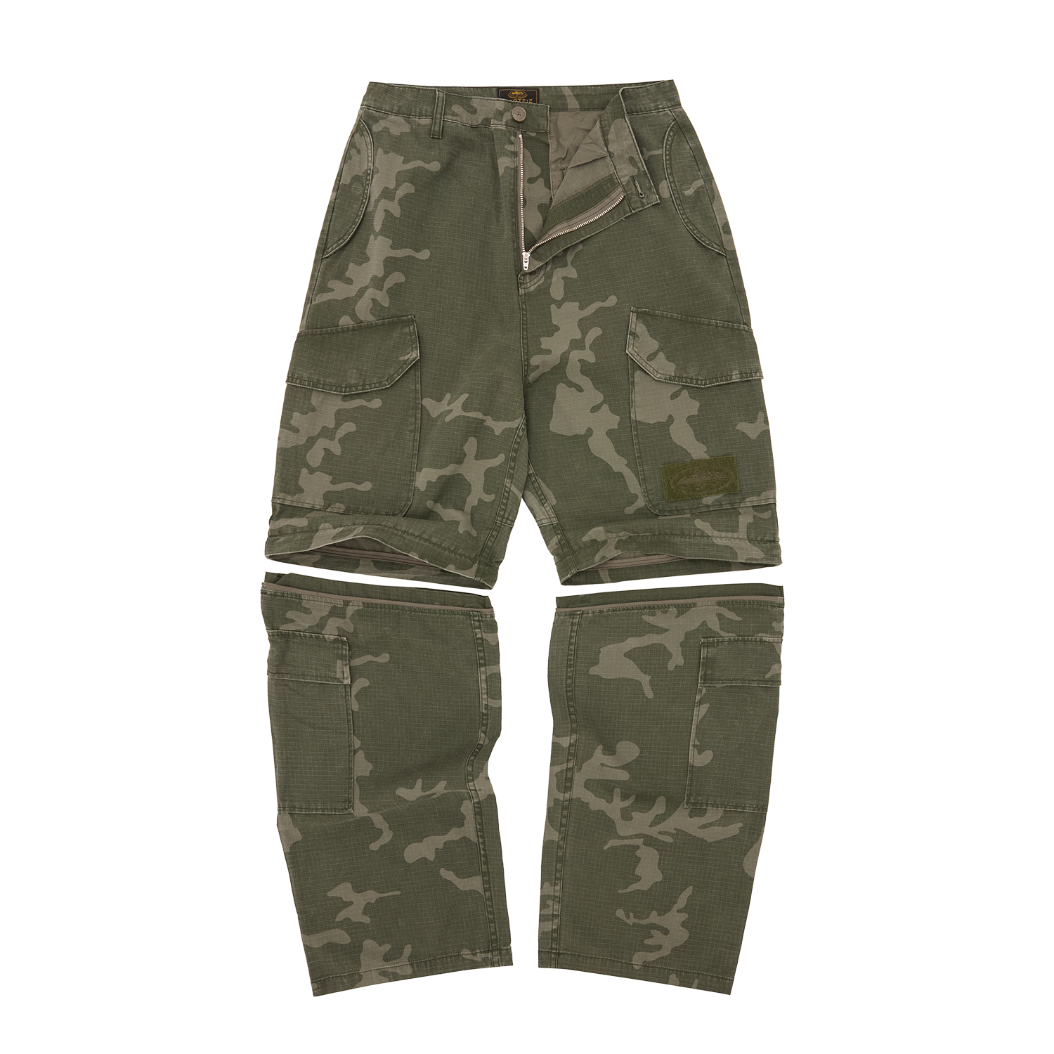 Corteiz GUERILLAZ CONVERTIBLE PANT [GREEN CAMO] CRTZRTW