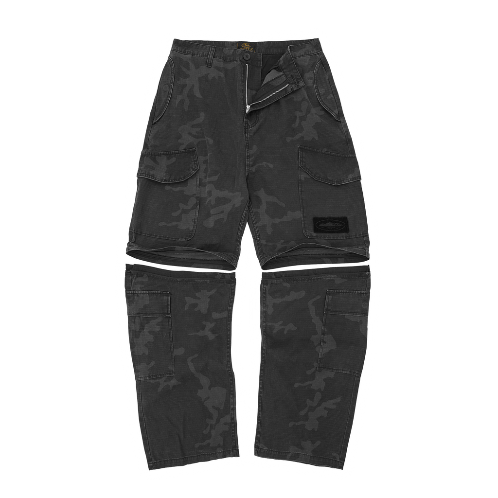 Corteiz GUERILLAZ CONVERTIBLE PANT [BLACK CAMO] CRTZRTW