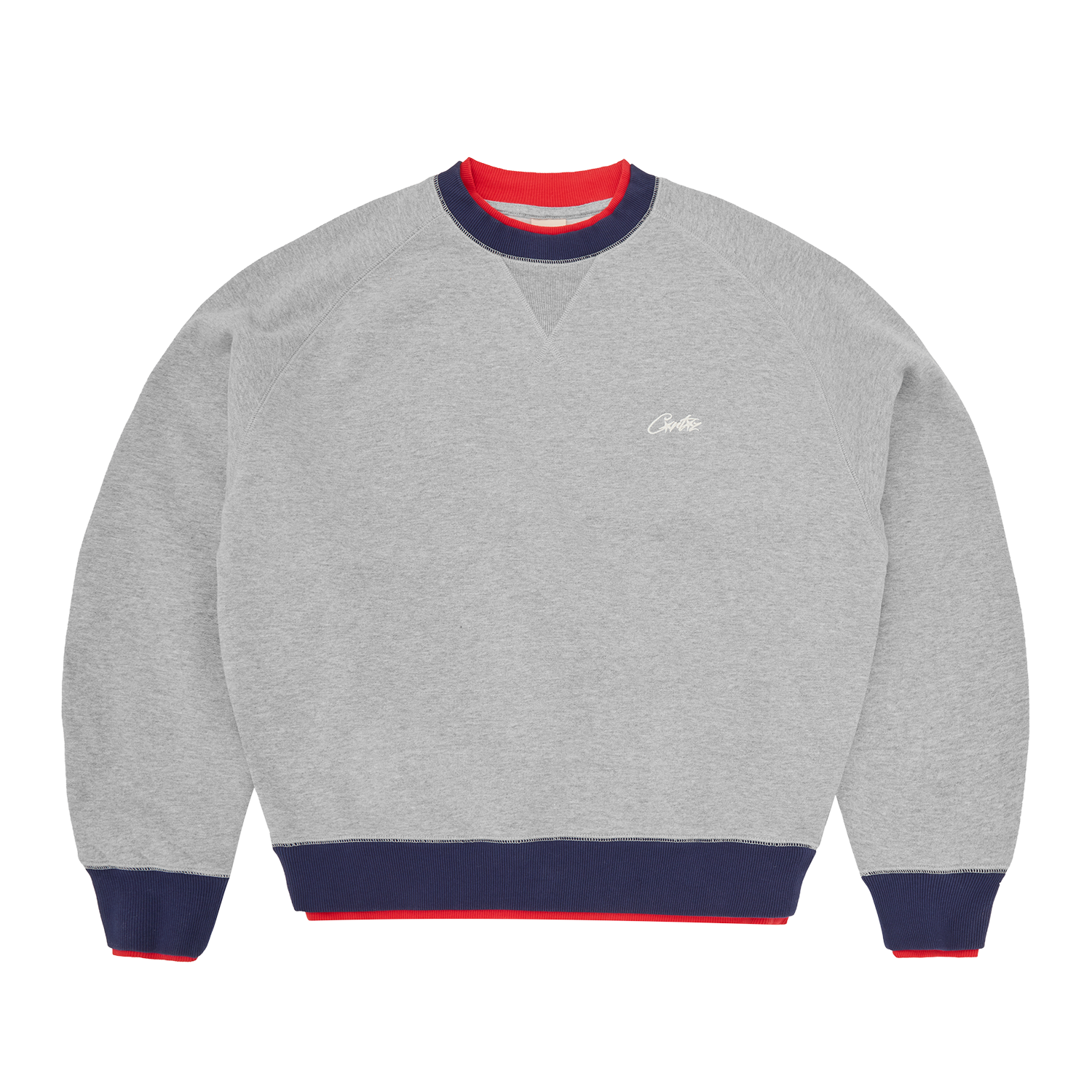 Corteiz HMP DOUBLE UP CREWNECK [HEATHER GREY] CRTZRTW
