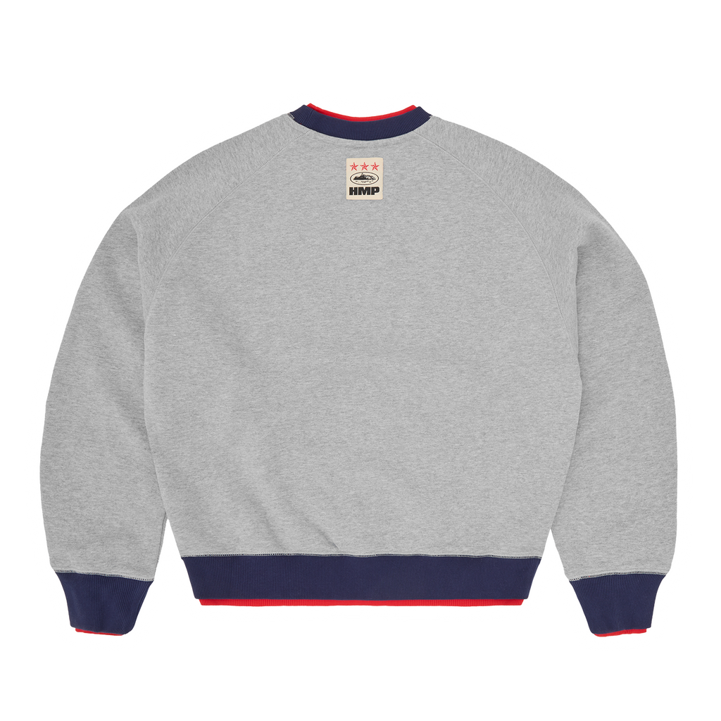 Corteiz HMP DOUBLE UP CREWNECK [HEATHER GREY] CRTZRTW