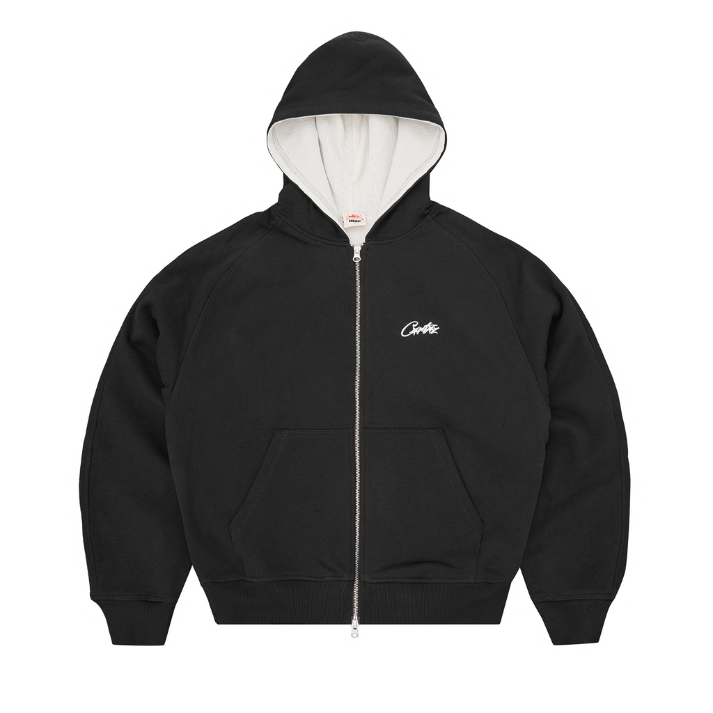 Corteiz HMP THERMAL ZIP HOODIE [BLACK] CRTZRTW