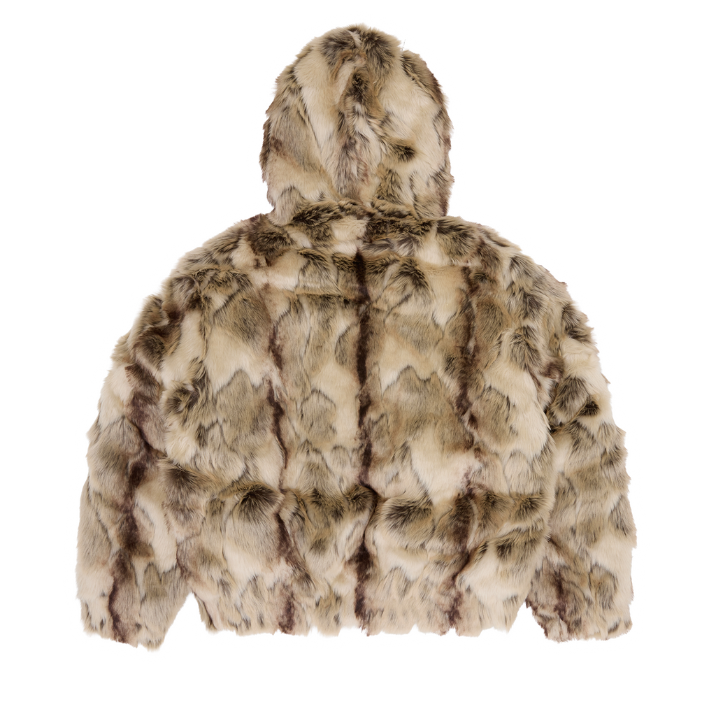 Corteiz PELT HOODED FUR JACKET [FAWN] CRTZRTW