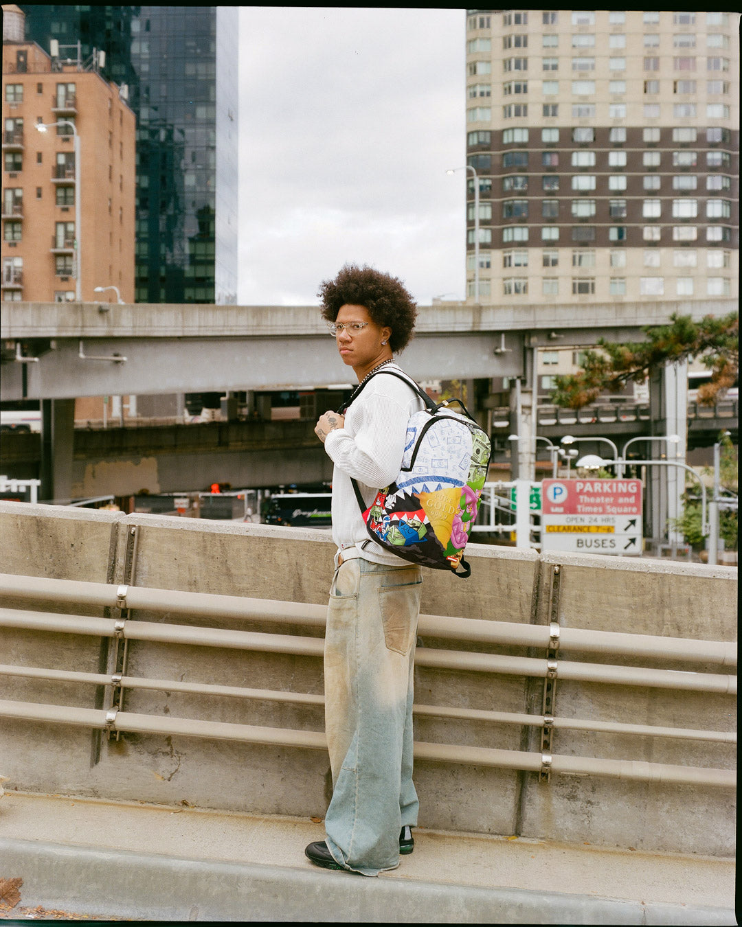 SPRAYGROUND MEAN MONEY COLLAGE BACKPACK