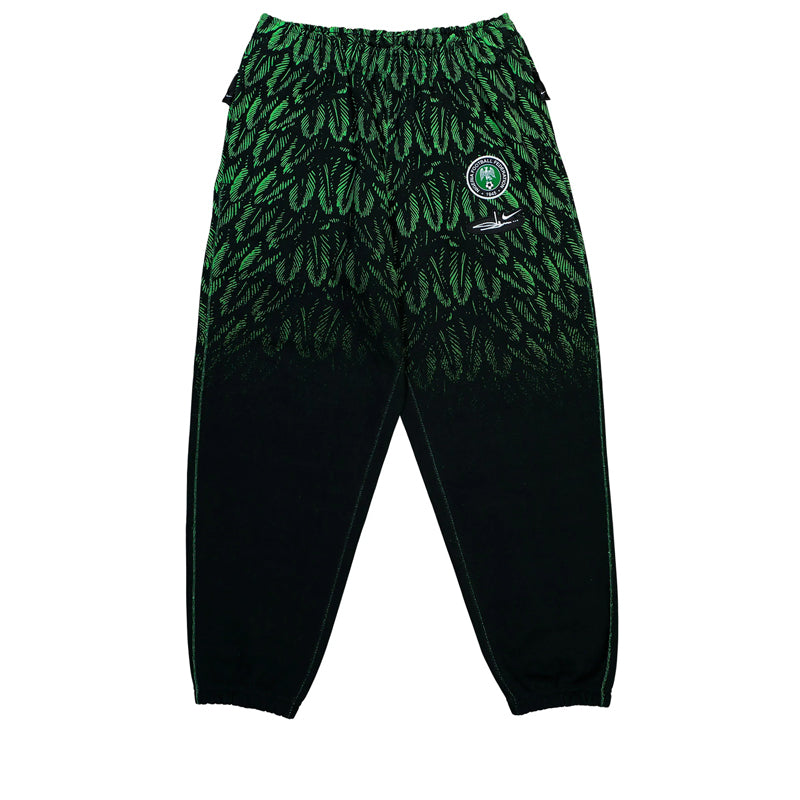 Slawn x Nigeria x Nike Fleece Pants - Black/Poison Green
