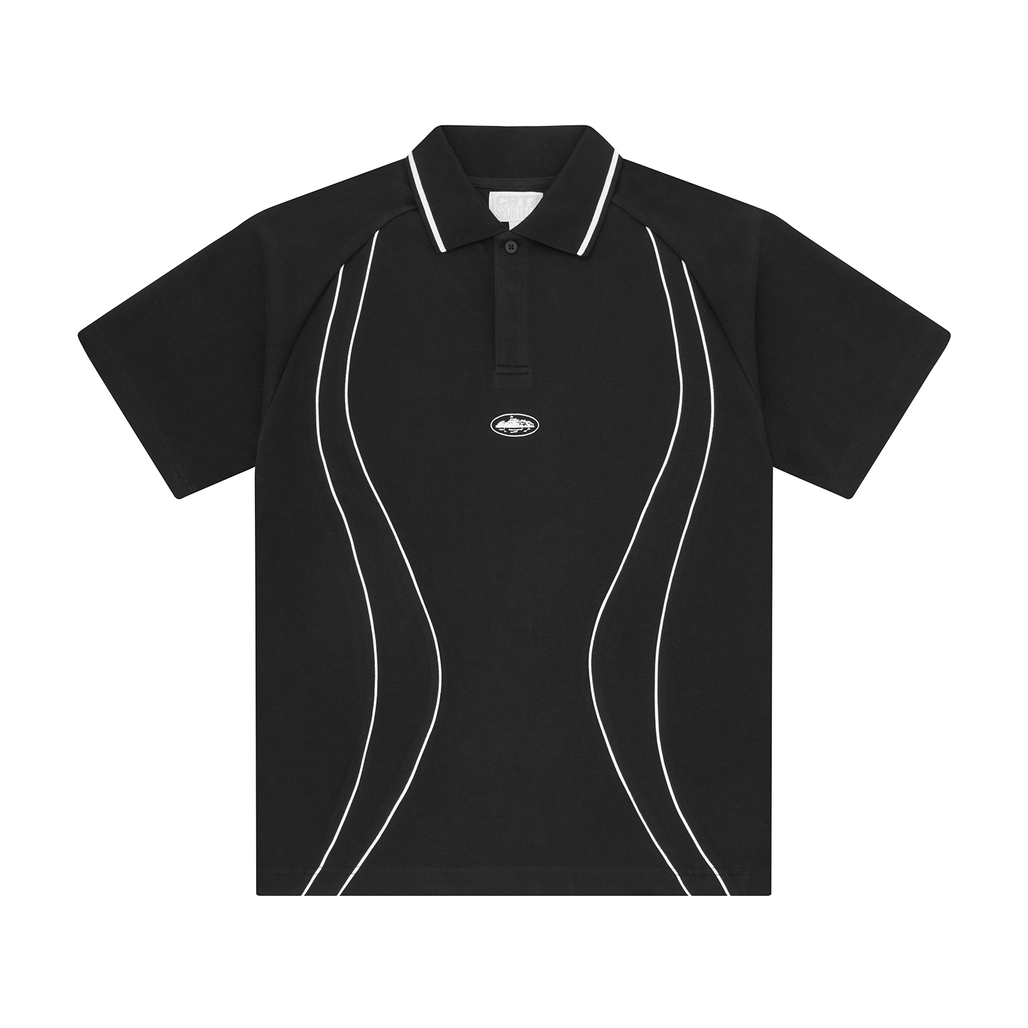 Corteiz ISLAND PIQUE POLO SHIRT [BLACK] CRTZRTW