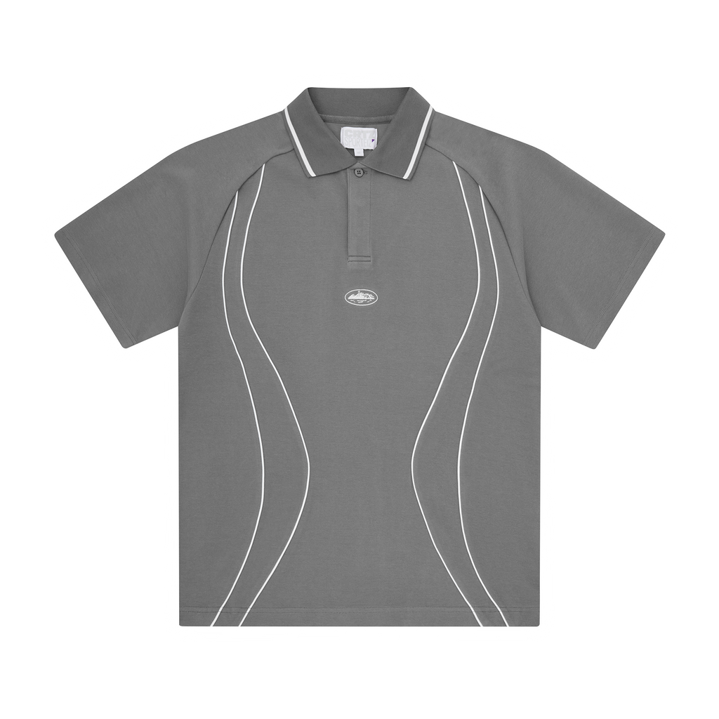 Corteiz ISLAND PIQUE POLO SHIRT [GREY] CRTZRTW