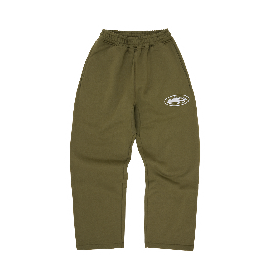 Corteiz ISLAND PUFF PRINT OPEN HEM SWEATPANT [OLIVE] CRTZRTW