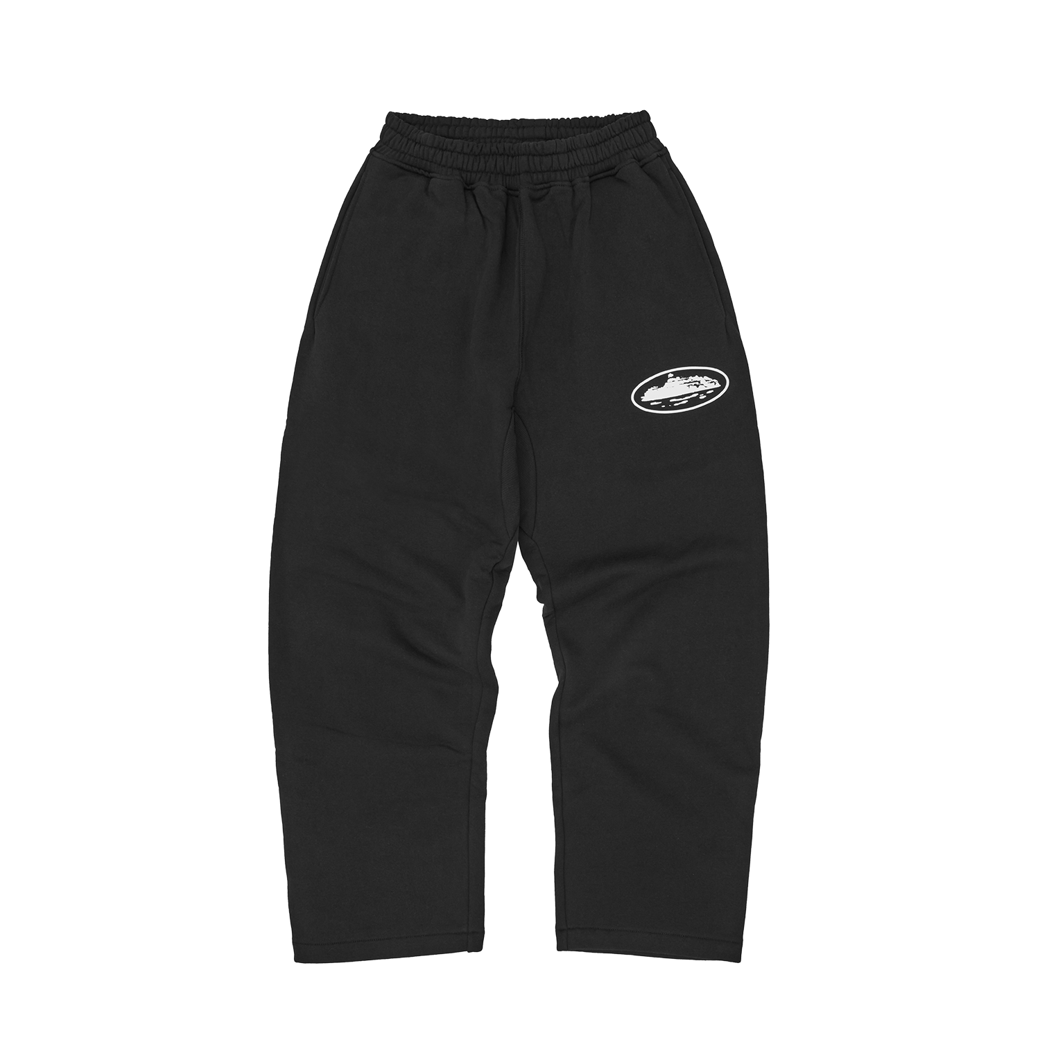 Corteiz ISLAND PUFF PRINT OPEN HEM SWEATPANT [BLACK] CRTZRTW