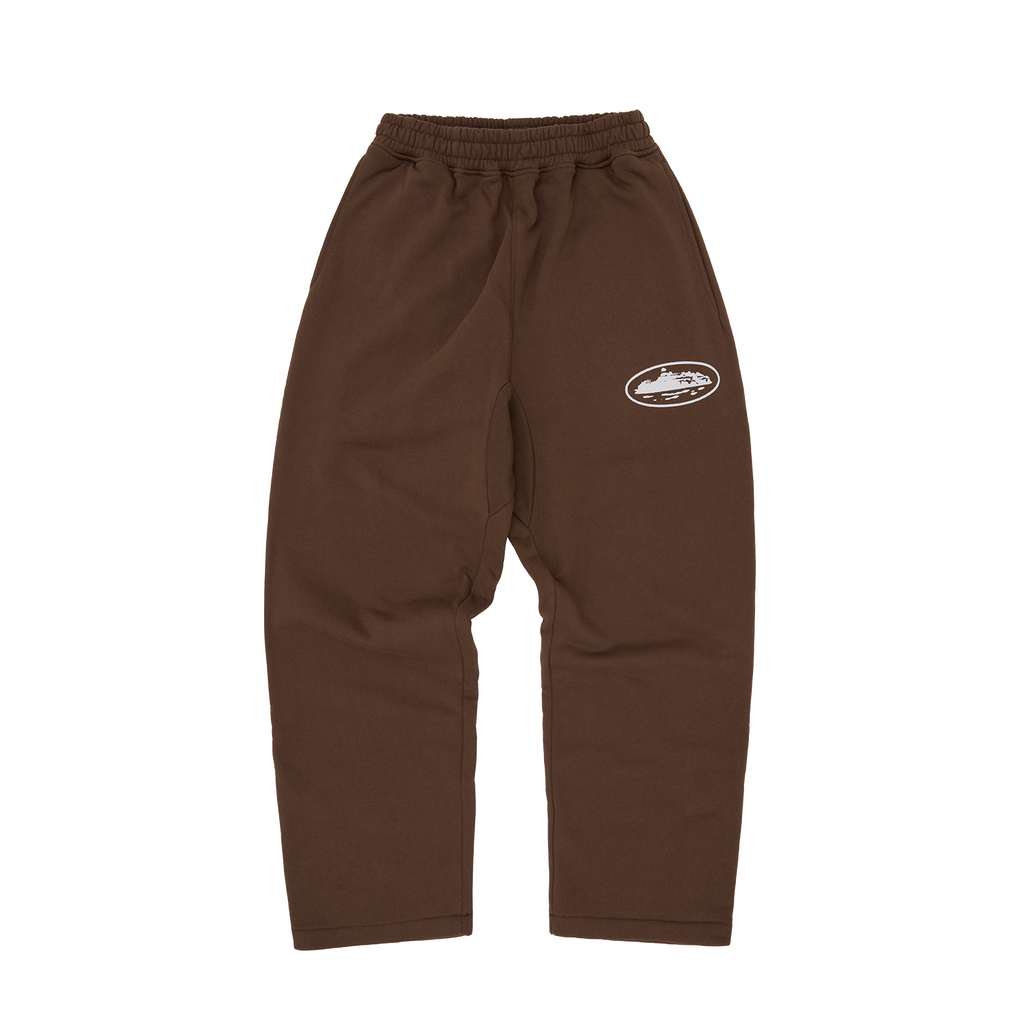 Corteiz ISLAND PUFF PRINT OPEN HEM SWEATPANT [BROWN] CRTZRTW