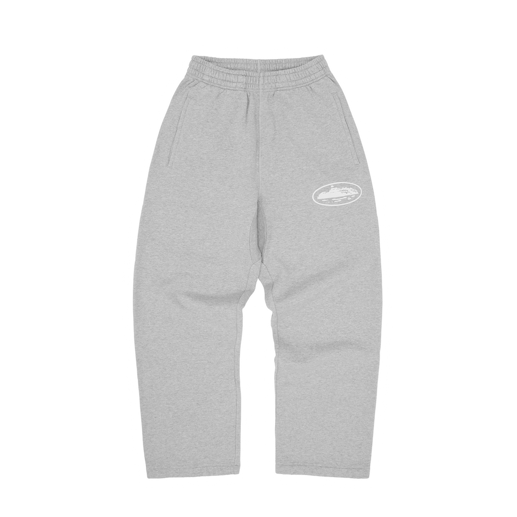 Corteiz ISLAND PUFF PRINT OPEN HEM SWEATPANT [HEATHER GREY] CRTZRTW