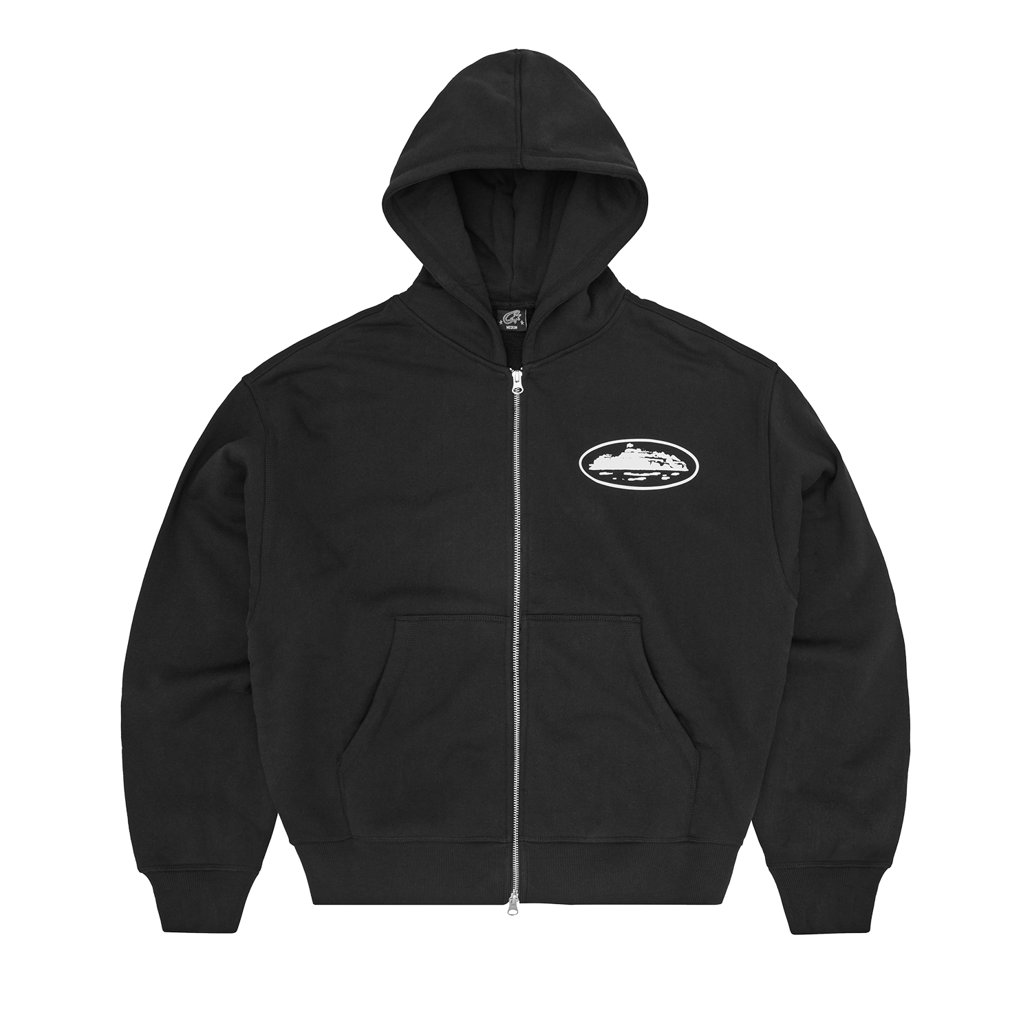 Corteiz ISLAND PUFF PRINT ZIP HOODIE [BLACK] CRTZRTW