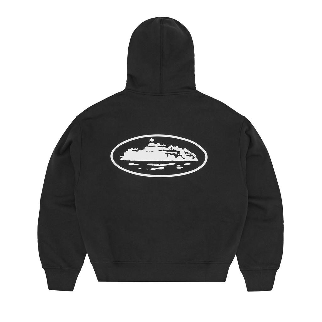 Corteiz ISLAND PUFF PRINT ZIP HOODIE [BLACK] CRTZRTW