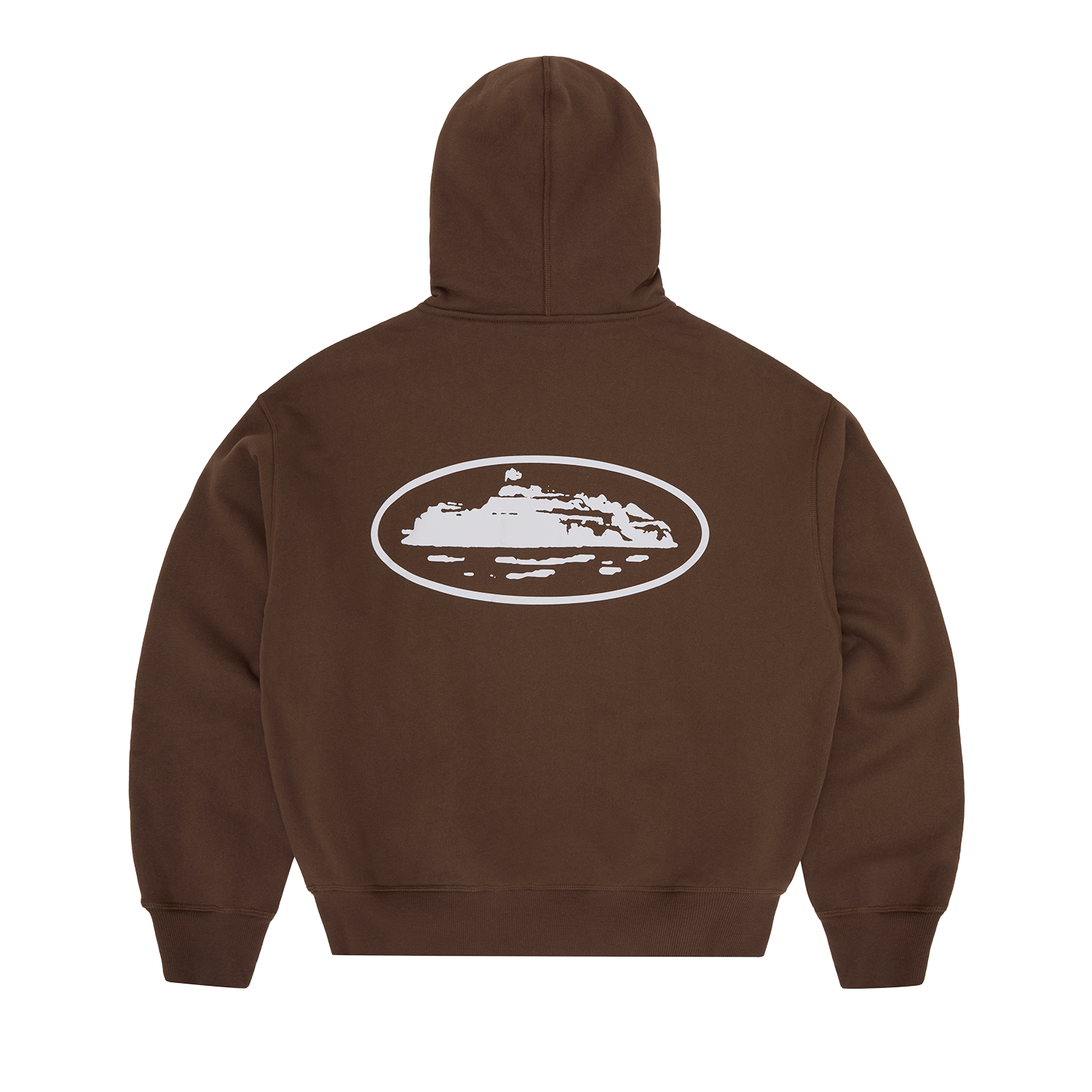 Corteiz ISLAND PUFF PRINT ZIP HOODIE [BROWN] CRTZRTW