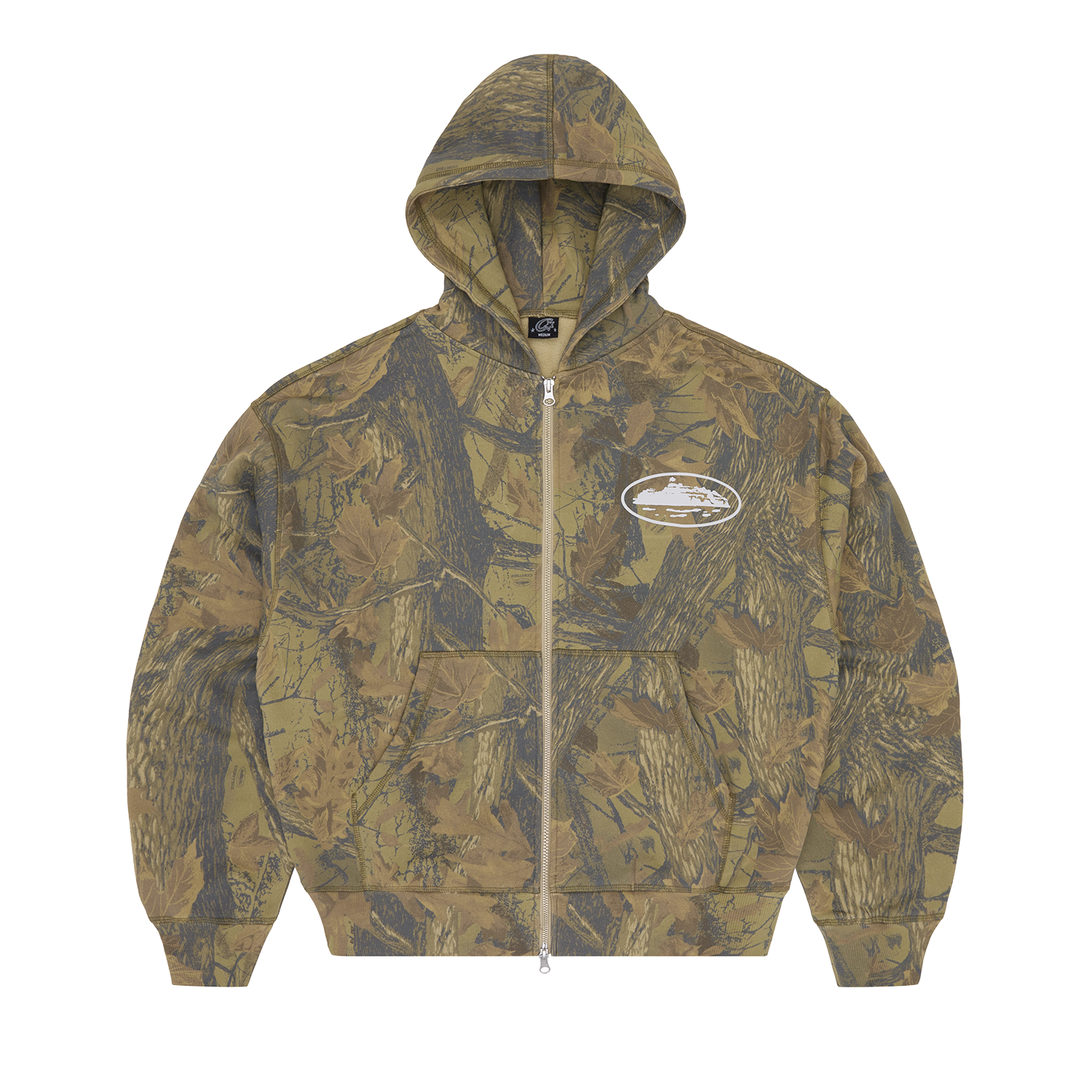 Corteiz ISLAND PUFF PRINT ZIP HOODIE [FOREST CAMO] CRTZRTW