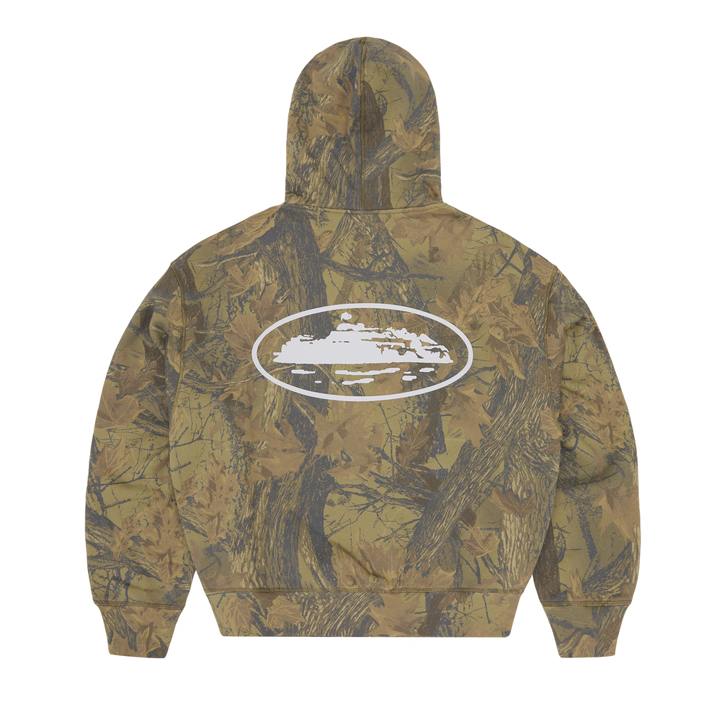 Corteiz ISLAND PUFF PRINT ZIP HOODIE [FOREST CAMO] CRTZRTW