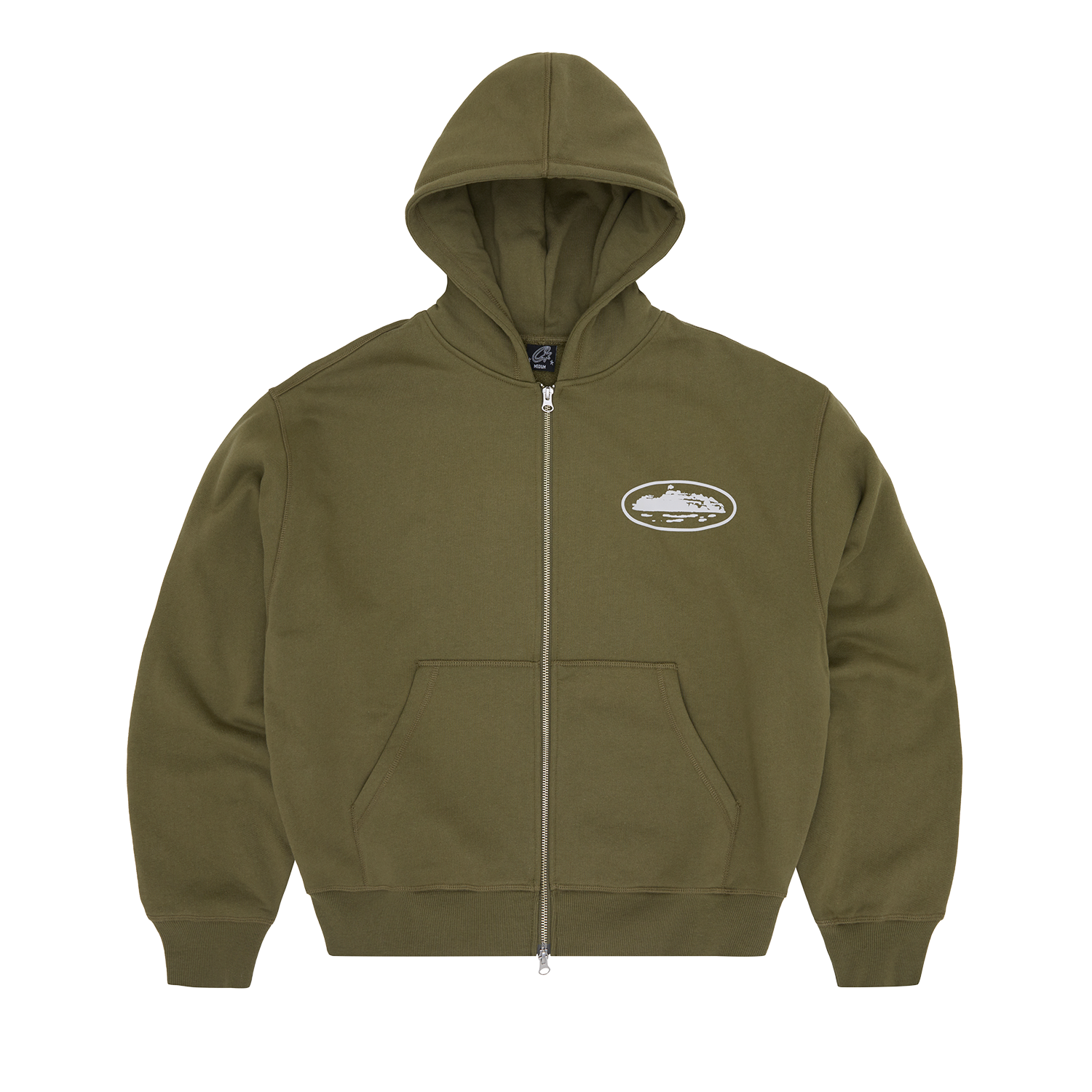 Corteiz ISLAND PUFF PRINT ZIP HOODIE [OLIVE] CRTZRTW
