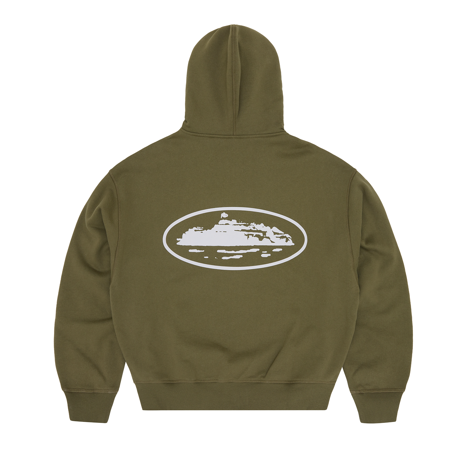 Corteiz ISLAND PUFF PRINT ZIP HOODIE [OLIVE] CRTZRTW