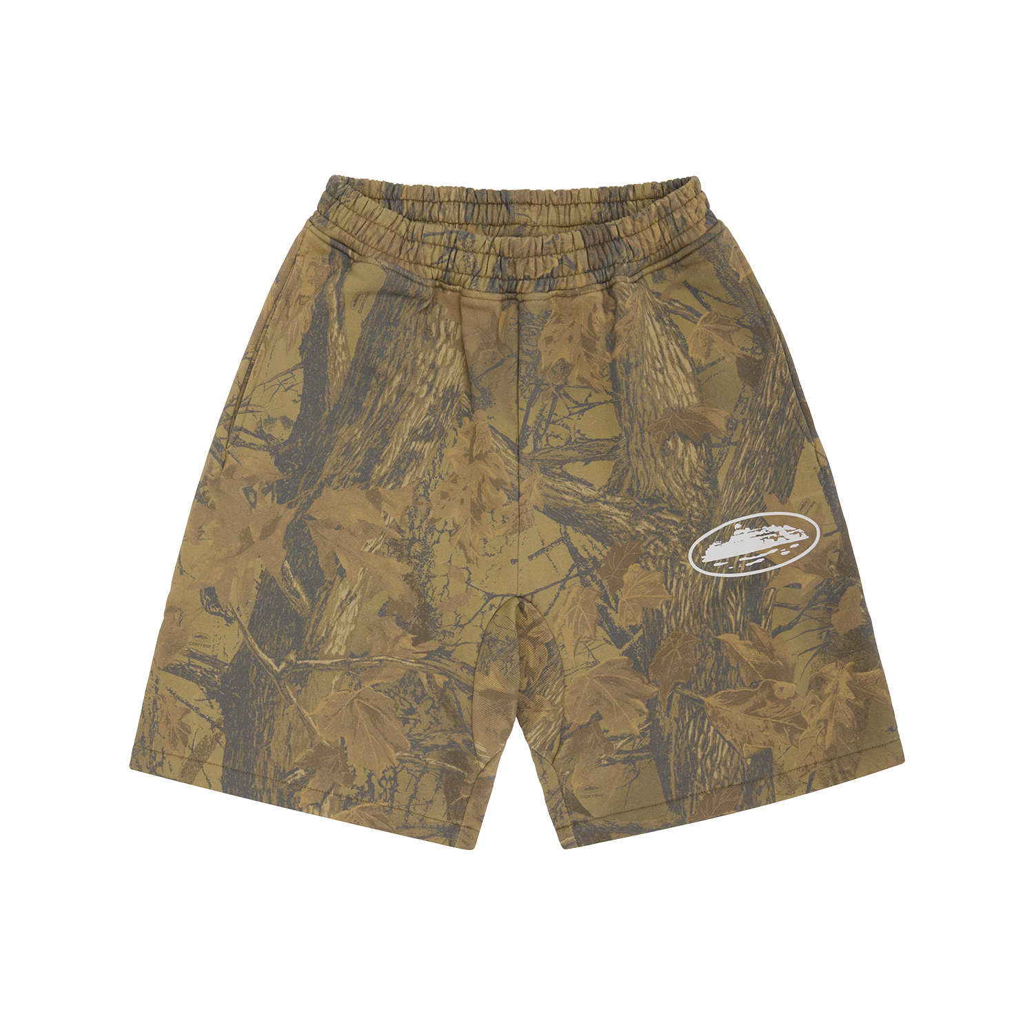 Corteiz ISLAND PUFF PRINT SWEATSHORT [FOREST CAMO] CRTZRTW