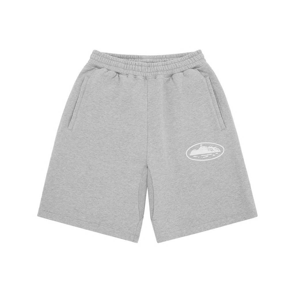 Corteiz ISLAND PUFF PRINT SWEATSHORT [HEATHER GREY] CRTZRTW