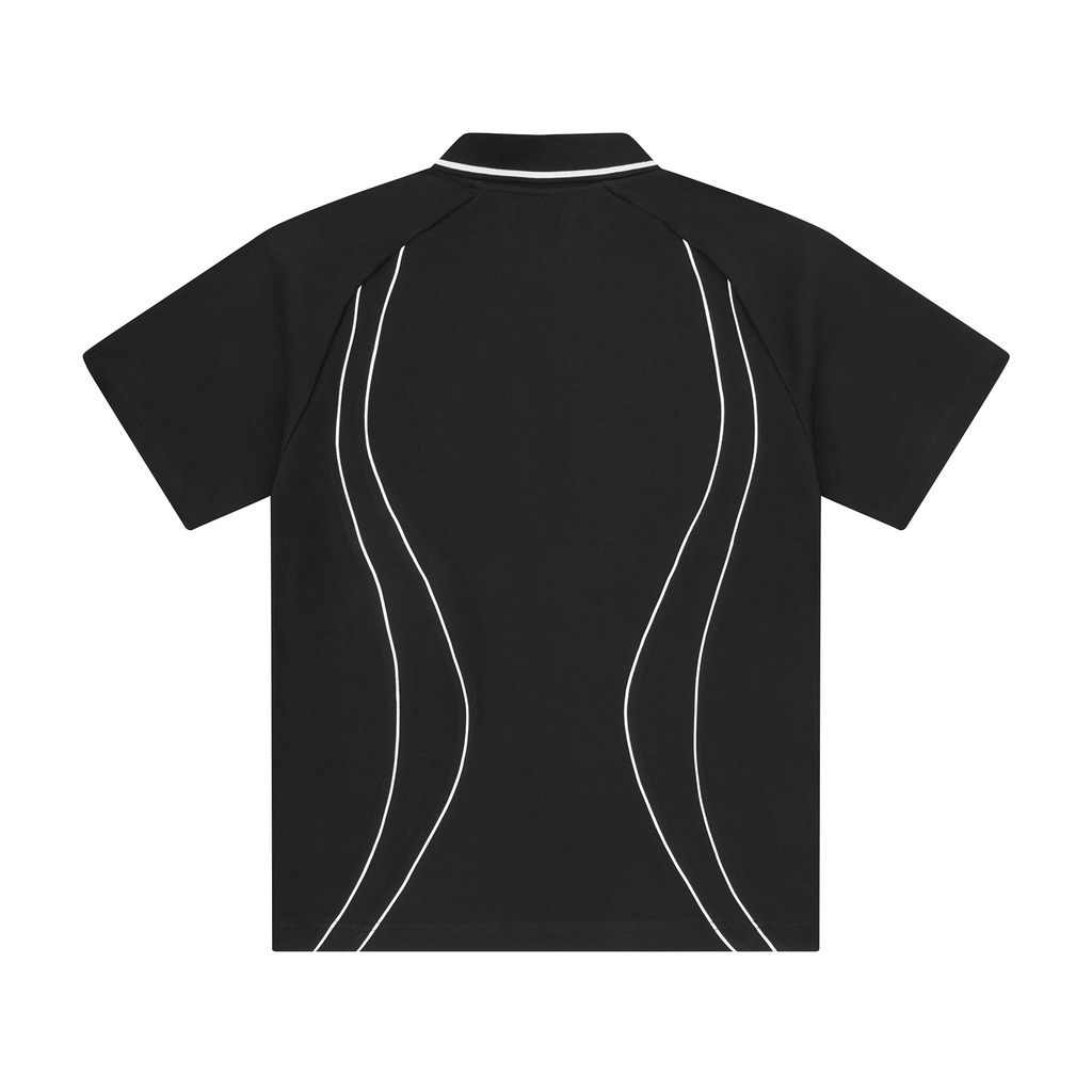 Corteiz ISLAND PIQUE POLO SHIRT [BLACK] CRTZRTW