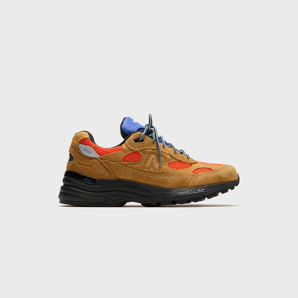 New Balance x Action Bronson Made in USA 992 - Tan / Blue / Orange