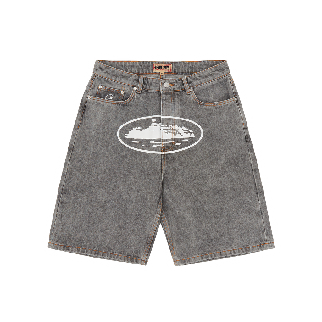 Corteiz ISLAND DENIM SHORT [LIGHT GREY] CRTZRTW