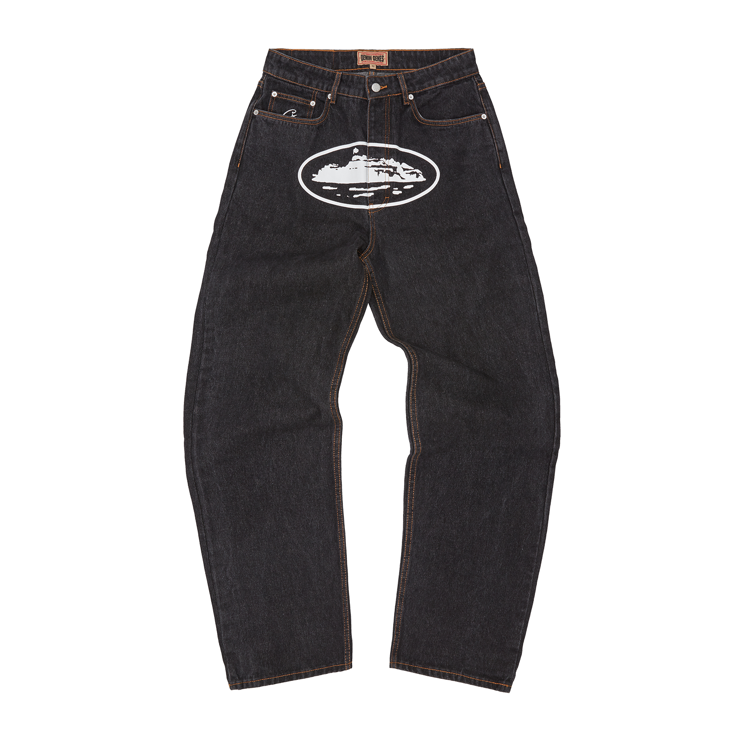 Corteiz ISLAND BAGGY JEANS [WASHED BLACK] CRTZRTW