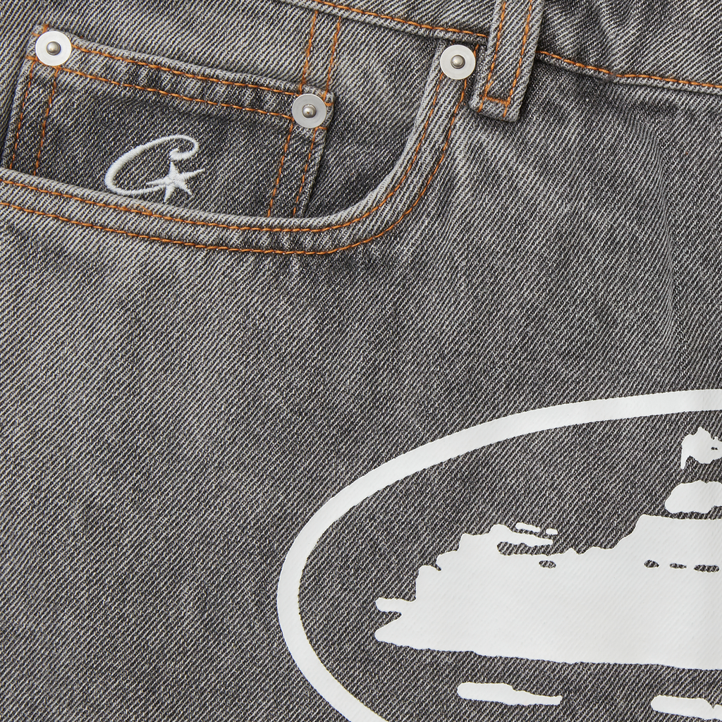 Corteiz ISLAND DENIM SHORT [LIGHT GREY] CRTZRTW