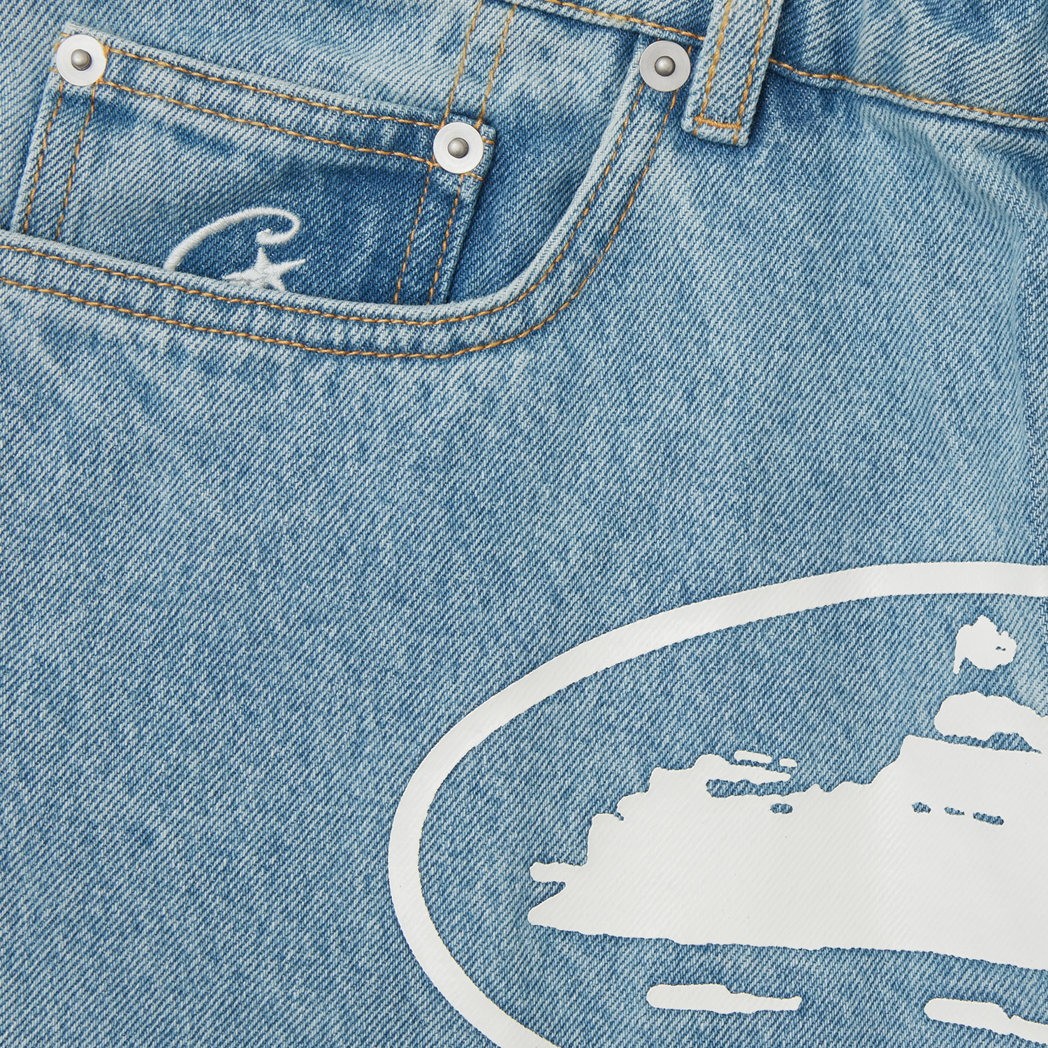 Corteiz ISLAND DENIM SHORT [STONEWASH] CRTZRTW