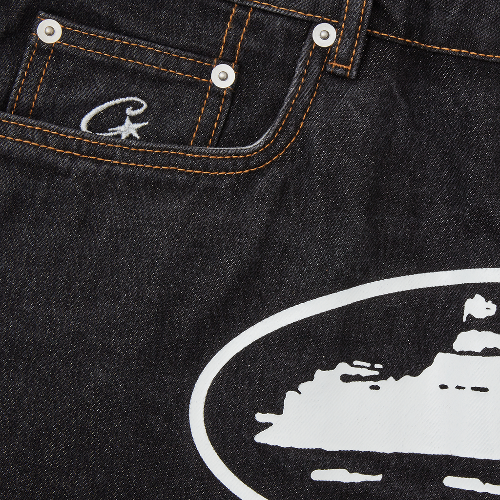Corteiz ISLAND DENIM SHORT [WASHED BLACK] CRTZRTW