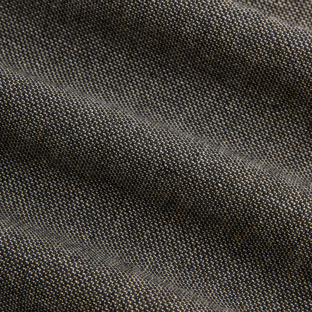 &Kin Textured Linen Ito Blazer - Black Melange