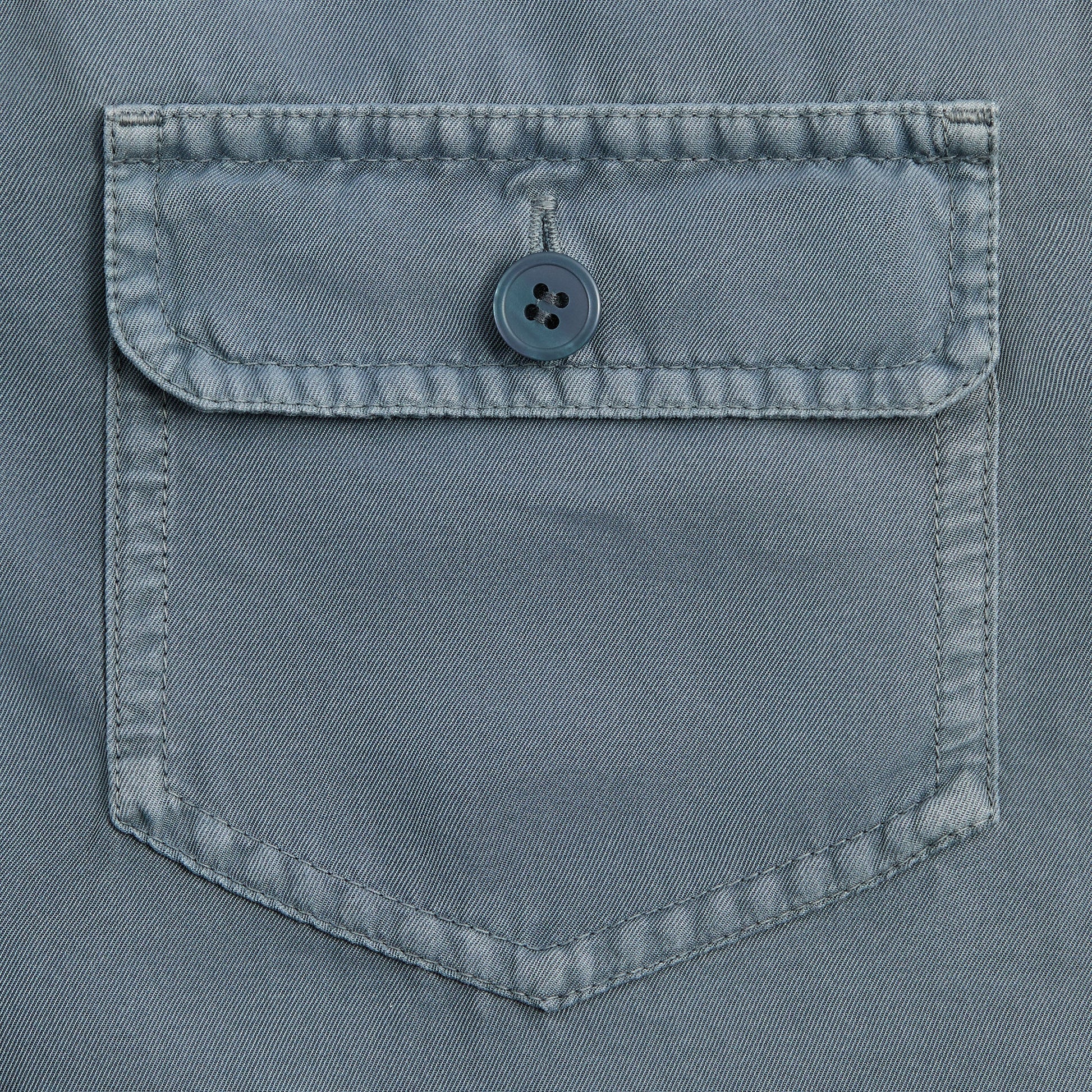 &Kin Garment Dyed Silk Collared Yardley Shirt - Ovation