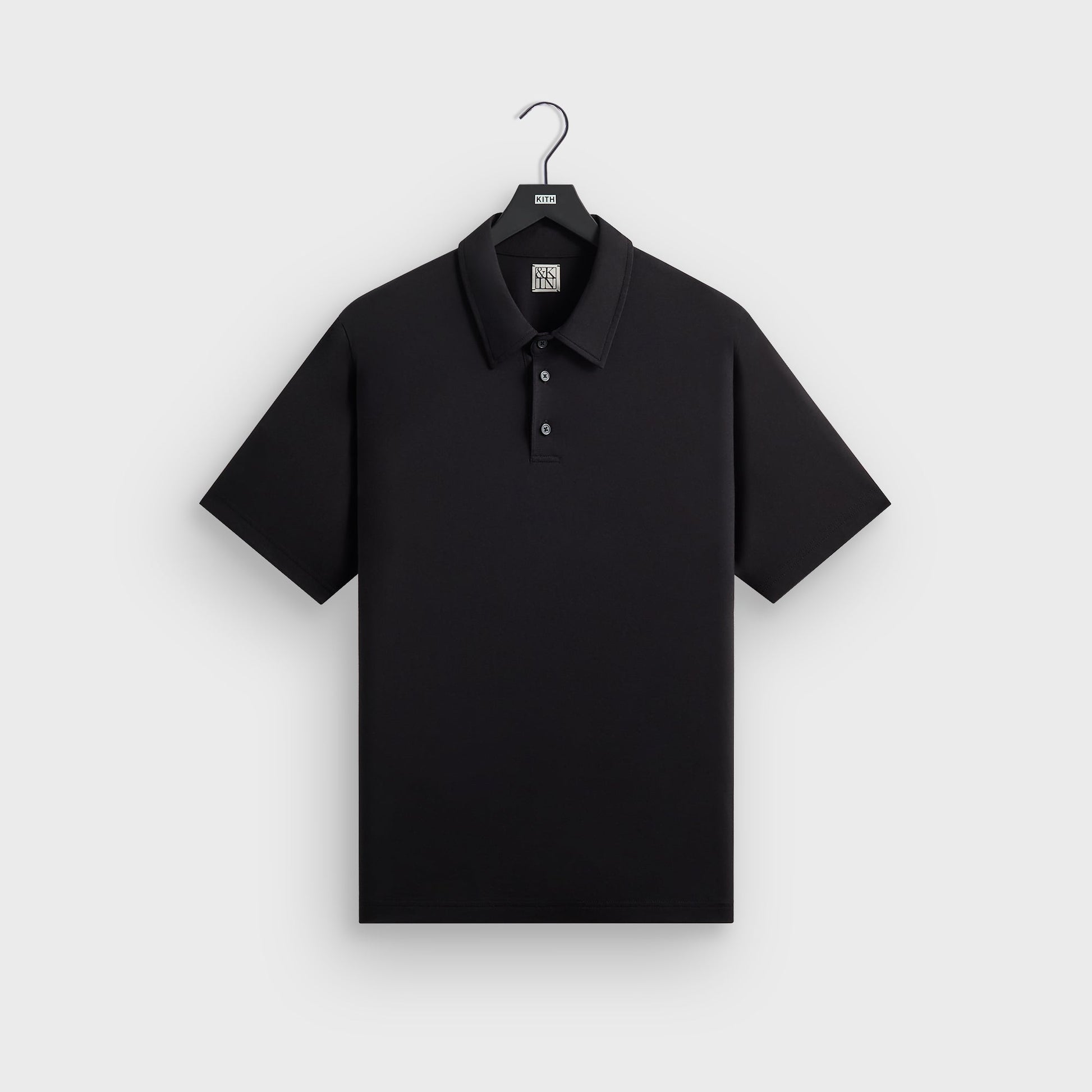 &Kin Soft Modal Blend Heathrow Polo - Black