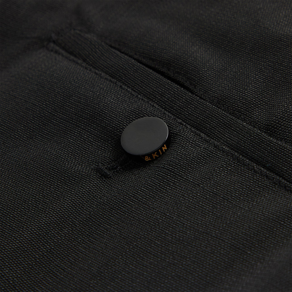 &Kin Textured Viscose Conley Cargo Short - Black