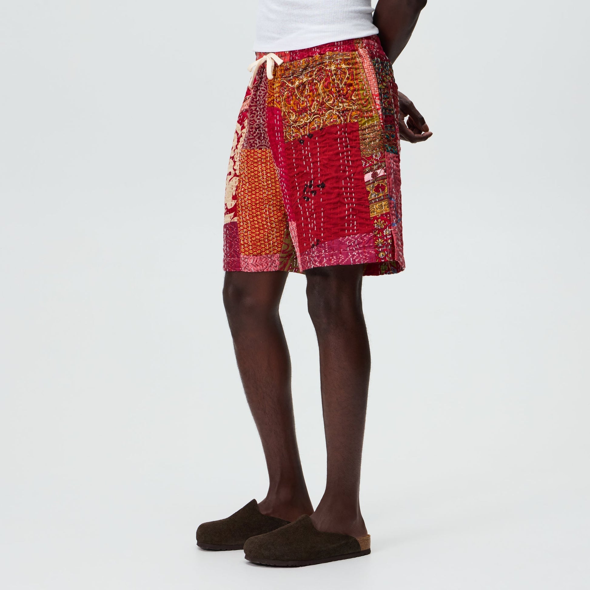 &Kin Tal Patchwork Short - Gold / Multi