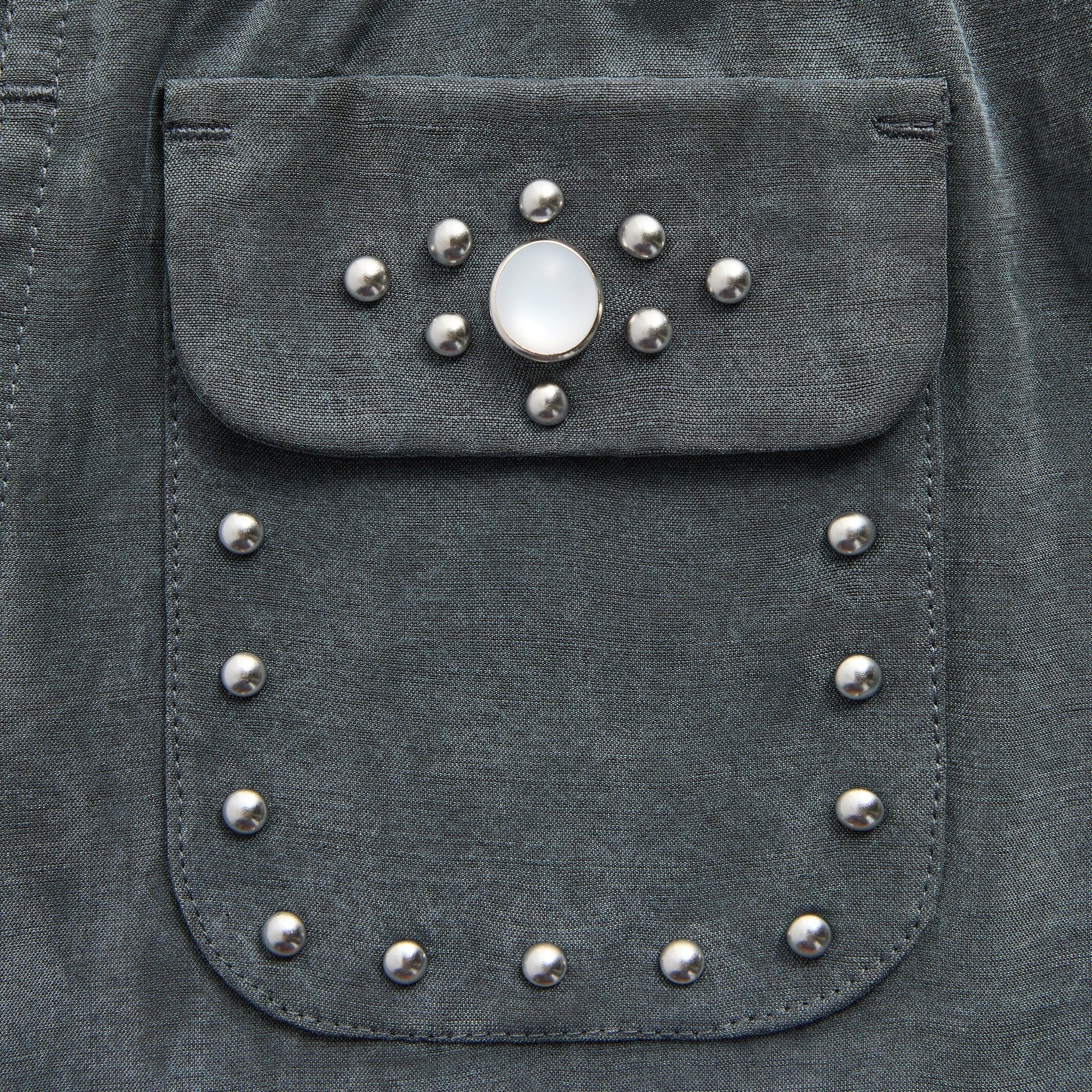 &Kin Cupro Linen Kellen Short - Somber