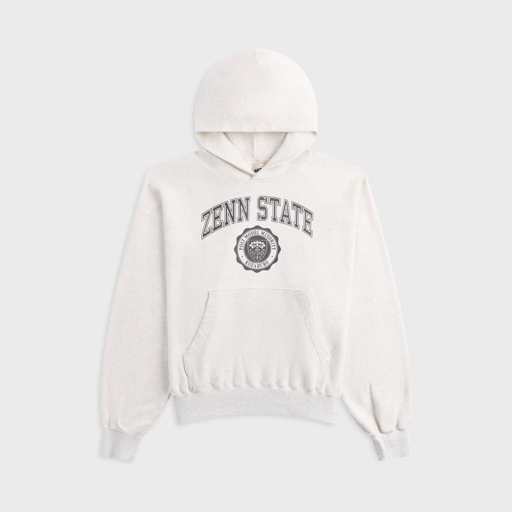 KOZABURO Zenn State Print Hoodie - Light Gray